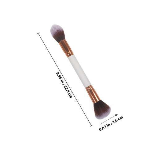 Escova De Maquiagem Nylon Dupla T-01-455 1