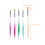 1 Set Dubbele Kop Nagelborstel Draagbare Dotting Pens 10