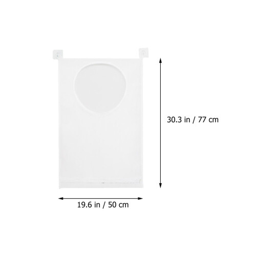 1Stk Weißes Netz-Kleiderbeutel Polyester Wandhängend 1
