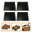 4Stk Antihaft BBQ Grillmatte PTFE Backfolien Set 5