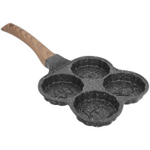 1St Haushalts- -Eier-Bratpfanne Hamburger-Form Antihafttopf