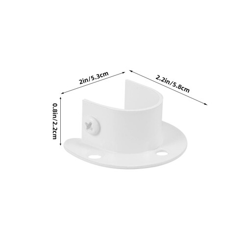4Stück Stabhalter Kleiderstange Halterung 32mm 1