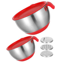 1 Set Mischschüsseln Salatschüssel Küchenbehälter Eierschlägeschüssel