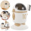 1 Set Mit Deckel, Cartoon Astronauten Design 10