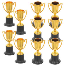 10 Unidades Troféu Pequeno Plástico Para Escritório