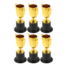 6 Unidades Troféu Plástico 10 Cm Para Competições Estudantis