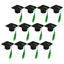 36St Mini Afstudeerhoed Flessenhoes Groen Decoratie Voor Afstuderen