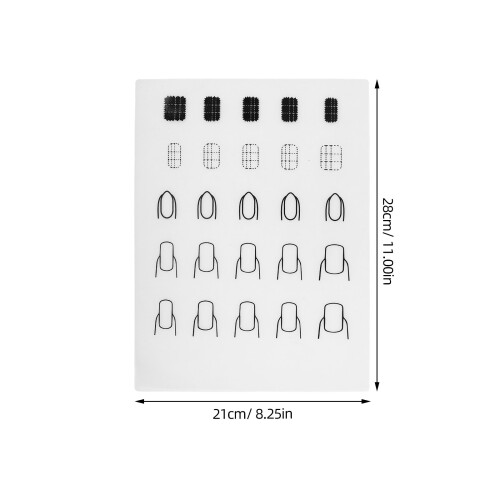 Silicone Nagelkleurpad Nagelpracticemat Voor Nagelkunst Training 1