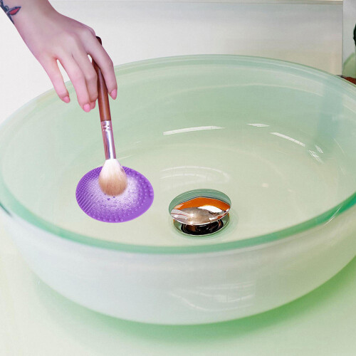 Round Cleaning Tool, Discos de para Pincéis de Maquiagem 2