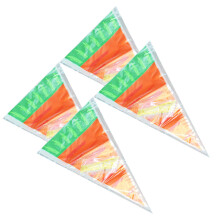 100Pcs Food Grade Plastic Cookie Packaging Bags Carrot Design Assorted