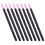 8Pcs Multifunctional Nail Polishing Pens Durable Black Pen Shape 5