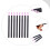 8Pcs Multifunctional Nail Polishing Pens Durable Black Pen Shape 7