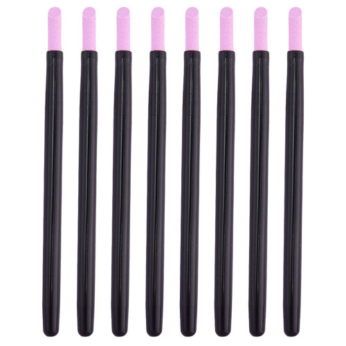 8Pcs Multifunctional Nail Polishing Pens Durable Black Pen Shape 2