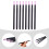 8Pcs Multifunctional Nail Polishing Pens Durable Black Pen Shape 9