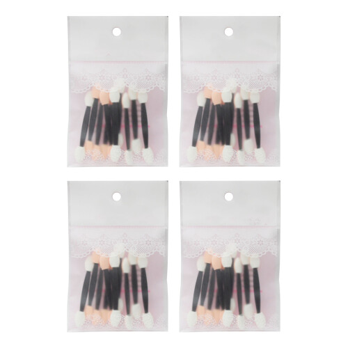 40 Stuks Dubbelzijdige Oogschaduwstick Make-up Borstels