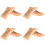 4Pairs Wood Divination Cups Spiritual Answer Tool 7