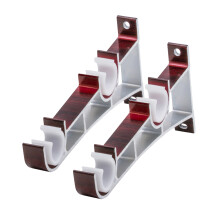 2St Gardinenbeschläge Aluminiumlegierung Doppelhalterung Fischform