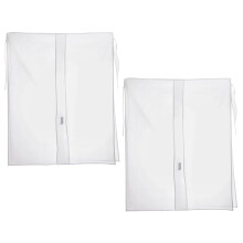 2Stk Kleiderschutzhülle Peva Transparent Weiß Für Garderobe Zuhause