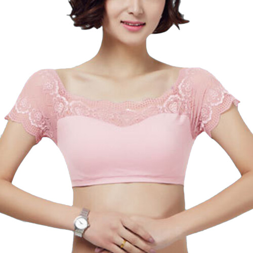 Bralette Imbottito Seamless Per Yoga E Sport (Rosa)
