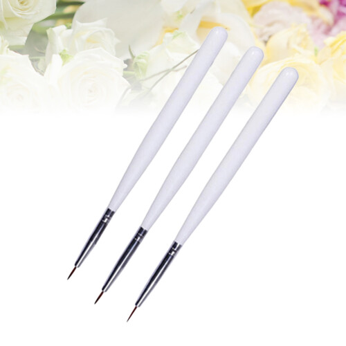 3 Pezzi Per Puntinismo Sottile Nail Art Bianco 1