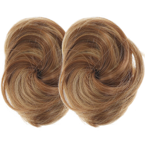 2 Pezzi Faux Chignon A Doppia Pettine Per Lisci 1