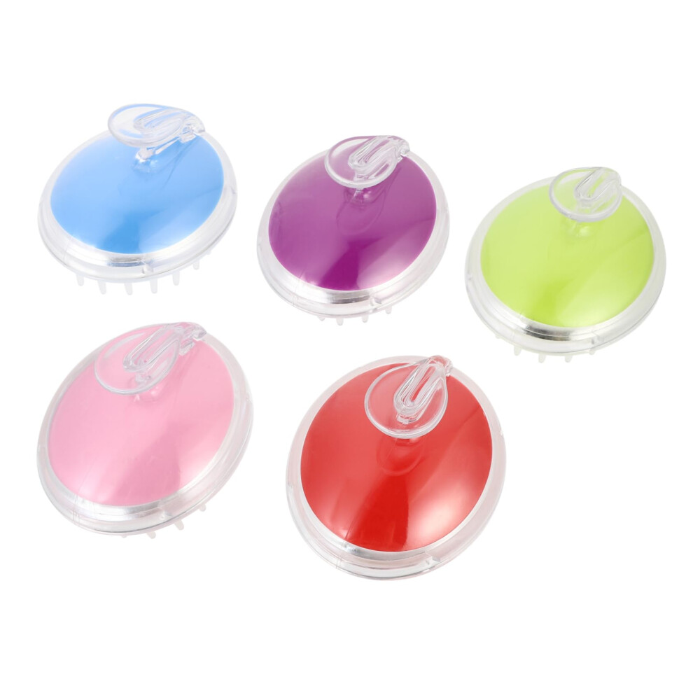Unisex 5Pcs Handheld Hair Scalp Massage Combs Scalp Massager Shampoo Brush Hairdressing Brushes For Hair Growth Gentle Scalp