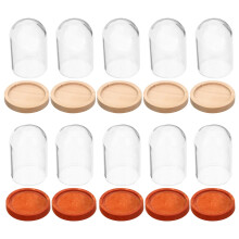40 Unidades De Rosa Pequeno Transparente Com Base