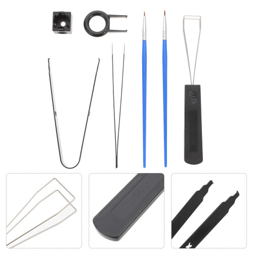 Conjunto Extrator De Teclas Com Lubrificação, Chave, Pinça E Pincel 2
