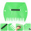 Rake De Plástico Para Folhas E De 6