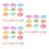 450 Unidades Guarda-Chuvas Coloridos Mini Para Cupcake 5
