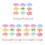 450 Unidades Guarda-Chuvas Coloridos Mini Para Cupcake 9