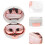 1 Set Contactlensopbergdoos Marmerpatroon 3