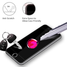 3St Harte Glasfolie Anti-Fingerabdruck Für 7 8 Plus Schwarz