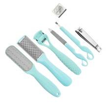 1 Set 7-teiliges Pediküre-Set Zur Hornhautentfernung ( Blau)