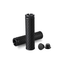 1 Pair Bicycles Handle Cover Hollow Bikes Grip Shockproof Grip Handle Sleeves Black