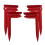 4Pcs Plastic Windproof Towel Clip Beach Mat Holder Picnic Blanket Rack Red 1