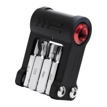 Outil de clé de réparation de vélos multi-outils-noir rouge