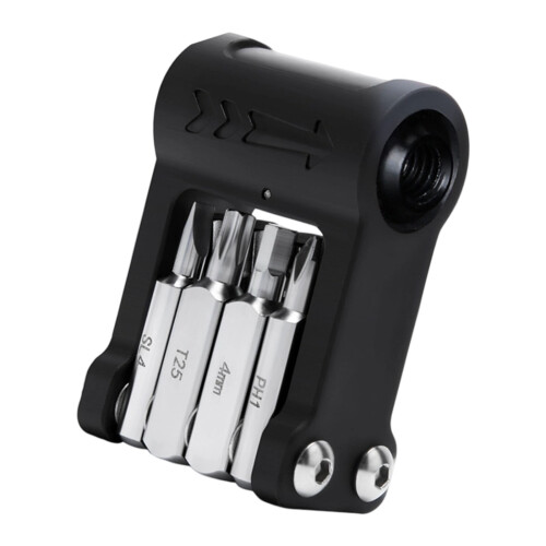 Clé de réparation de vélo 9 en 1, ensemble d'outils-Noir