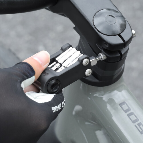 Outil de clé de réparation de vélos multi-outils-noir rouge 2