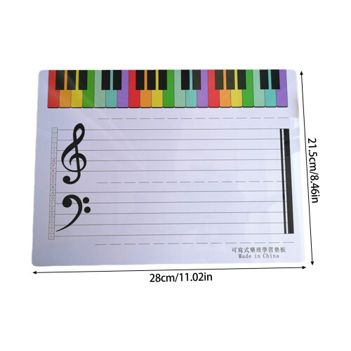 Tableau blanc compact pour l'enseignement de la musique, tableau 2