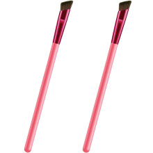 2Stk. Augenbrauenbürsten, Abgeschrägte Make-up- & Concealer-Bürsten