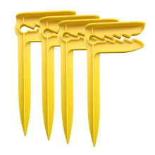 4Pcs Multipurpose Adjustable Clip Plastic Outdoor Picnic Mat Holder Enduring Yellow