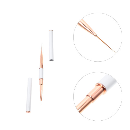 Double-Head Nail Art Liner Brush Draagbare Nagelkwast 2