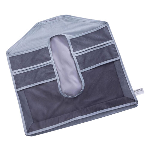 Aufhängbarer Schuhkorb Mit Sockenorganizer (Grau) 2