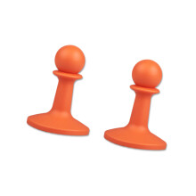 2 stuks siliconen elektriciteitsbestendig onderdak-oranje