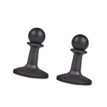 2 Stuks Tent Stake Cap Corrosiebestendig Siliconen-Zwart