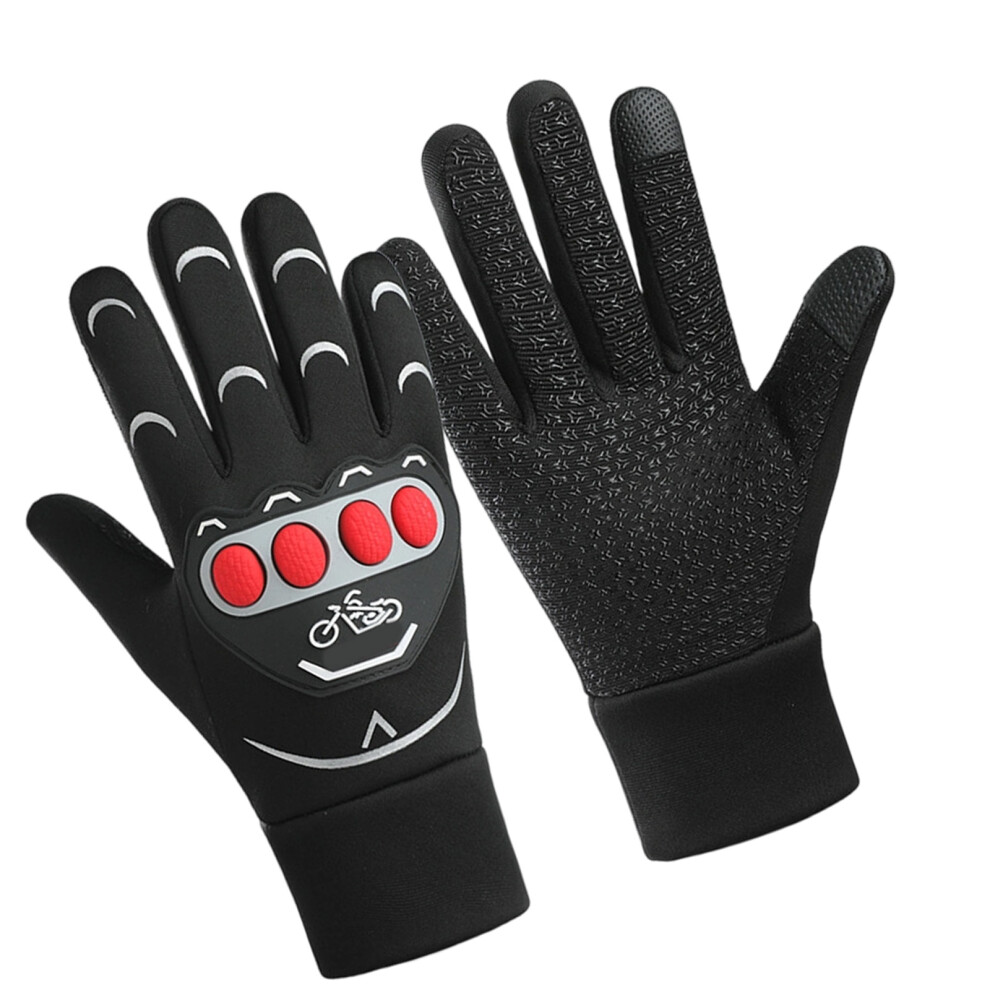 Winter Nonslip Ski Gloves Warm Gloves Cold Weather- Red 7751000286910