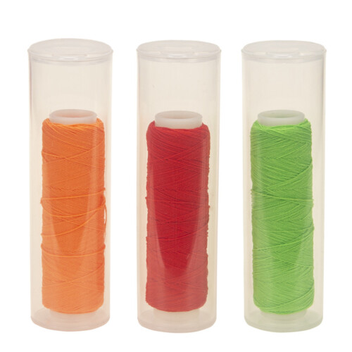 2 Roll Elastic Fly Fishing Baits Line Wear Resistant Nylon-Red 1