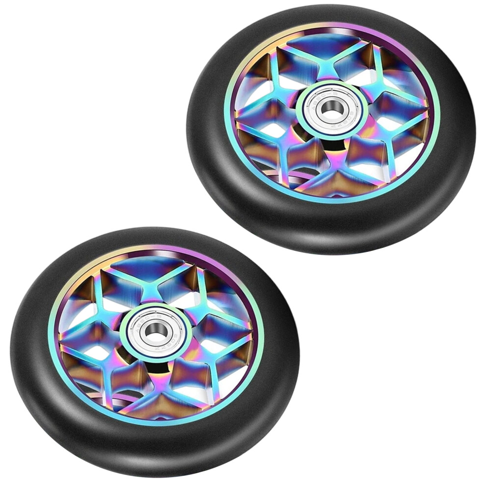 2Lots Scooters Replacement Wheel With Bearings Aluminum Alloys 7751000287313