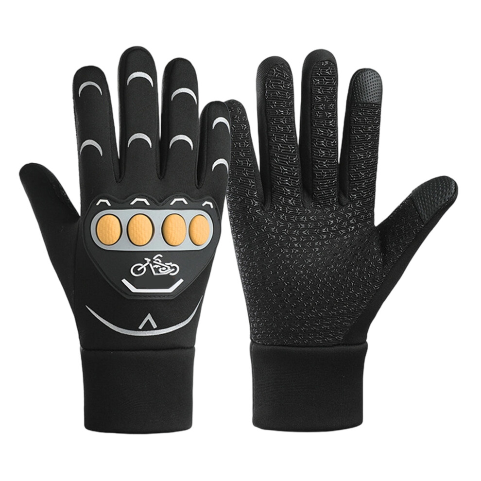 Windproof Winter Warm Gloves Full Finger Ski Snowboard- Yellow 7751000287573
